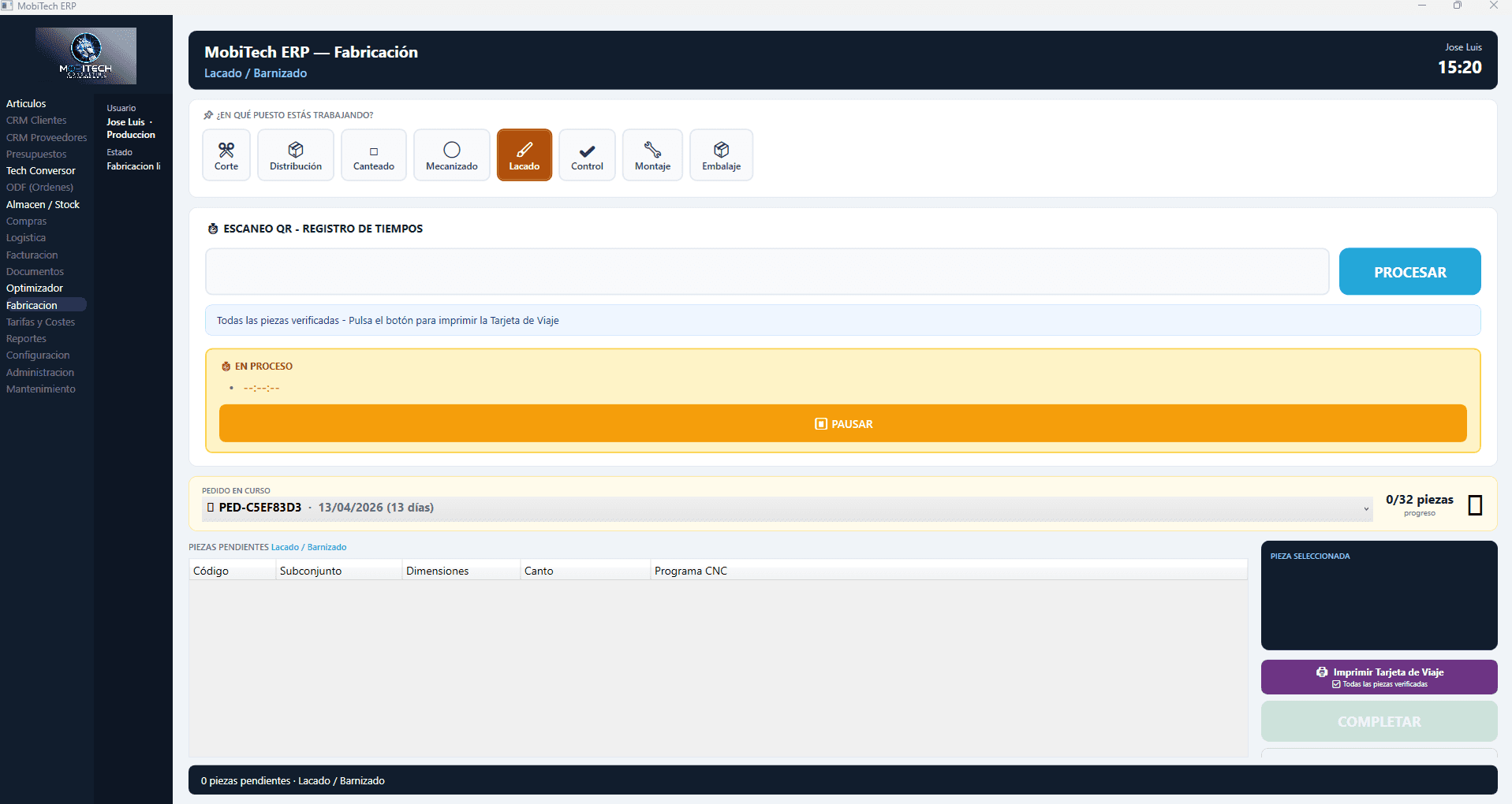 F3b — Laquage: Carte de Voyage